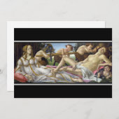 Carte De Remerciements Sandro Botticelli - Vénus et Mars (Devant / Derrière)