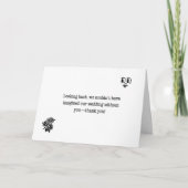 Carte De Remerciements Sans toi, on n'aurait pas imaginé notre Mariage (Devant)