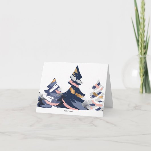 Carte De Remerciements Sapin de Noël (Devant)