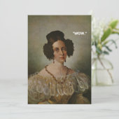 Carte de remerciements sarcastique "Wow" - Blu Pla (Debout devant)