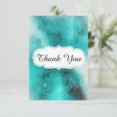 Carte De Remerciements Sarcelle (Debout devant)