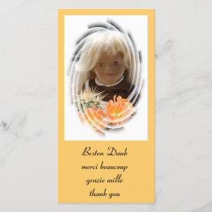 Carte De Remerciements Sasha DANKE Fotokarte