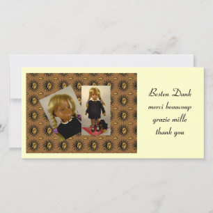 Carte De Remerciements Sasha DANKE Fotokarte