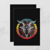 Carte De Remerciements Satan Goat, Don de chèvre (Devant / Derrière)