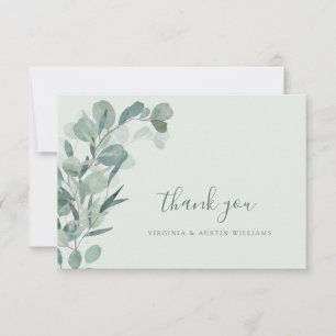 Carte De Remerciements Sauge Eucalyptus