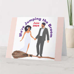 Carte De Remerciements Sauter le Balai