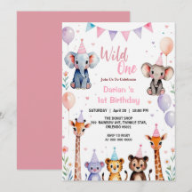 Sauvage Un Jolies Animaux Filles au ballon 1er Ann