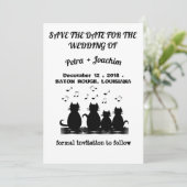 Carte De Remerciements Sauvegarder la date (Debout devant)