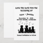 Carte De Remerciements Sauver la Date (Devant / Derrière)