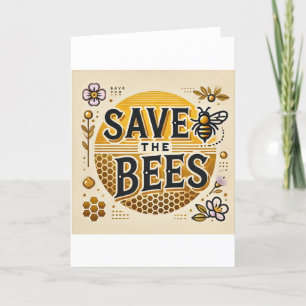 Carte De Remerciements Sauvez les abeilles