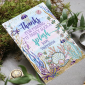 Carte De Remerciements Scénario de fête d'anniversaire fantaisiste sous l