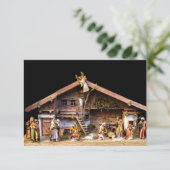 Carte De Remerciements Scène de la Nativité de Noël (Debout devant)