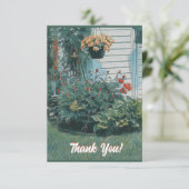 Carte De Remerciements Scène du jardin (Debout devant)