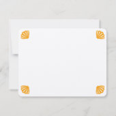 Carte De Remerciements Scène Océan Orange Personnalisée (Dos)