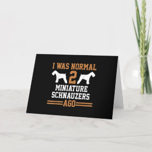 Carte De Remerciements Schnauzer Miniature Chien 2 École d'entraînement d