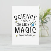 Carte De Remerciements Science C’est comme de la magie, mais vrai (Debout devant)