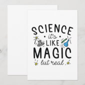 Carte De Remerciements Science C’est comme de la magie, mais vrai (Devant / Derrière)