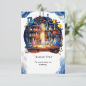 Carte De Remerciements Science simple Fun Scientifique Anniversaire (Debout devant)