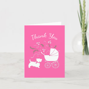 Carte De Remerciements Scotty Baby shower Chien Chien Chien Chien Chien C