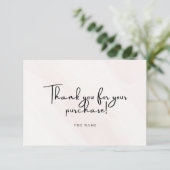 Carte De Remerciements Script Business