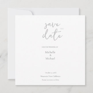 Carte De Remerciements Script Calligraphie Mariage Moderne Enregistrer la