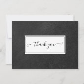 Carte De Remerciements Script Chalkboard simple (Devant)