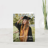 Carte De Remerciements Script de calligraphie moderne décontracté Diplôme (Devant)