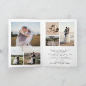 Carte De Remerciements Script de calligraphie moderne élégant 8 mariage p (Intérieur)