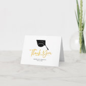 Carte De Remerciements Script de Casquette de 2e année 2025 (Devant)