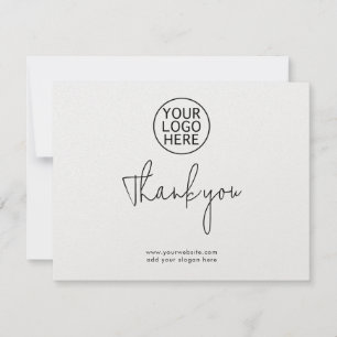 Carte De Remerciements Script de logo de votre entreprise Clients d'entre