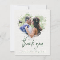 Script de photo de mariage à cœur aquarelle peinte