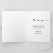 Carte De Remerciements Script de remerciement Élégant Collage de photos d (Intérieur)