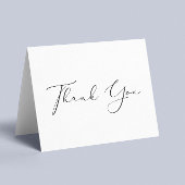 Carte De Remerciements Script élégant
