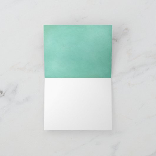 Carte De Remerciements Script floral moderne (Intérieur)