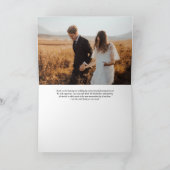 Carte De Remerciements Script manuel simple, photo (Intérieur)