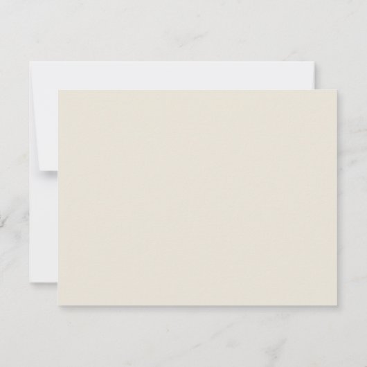 Carte De Remerciements Script minimal Rustique Gold Green Mariage plat (Dos)