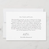 Carte De Remerciements Script Modern Wedding 2 Photos Thank You Card (Dos)