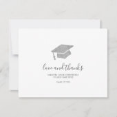 Carte De Remerciements Script photo 2025 Grad Casquette (Devant)