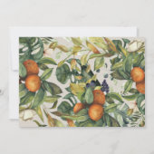 Carte De Remerciements Script photo mariage remerciement botanique d'agru (Dos)