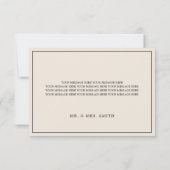 Carte De Remerciements Script photo moderne simple Boho Mariage frontalie (Dos)