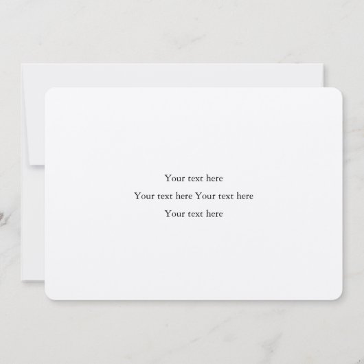 Carte De Remerciements Script rustique simple et moderne Brown Kraft Géné (Dos)