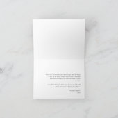 Carte De Remerciements Script Simple | Élégant Personnalisé (Intérieur)