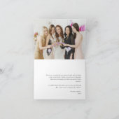 Carte De Remerciements Script Simple | Photo Personnalisée Élégante (Intérieur)