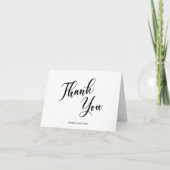Carte De Remerciements Script Thank Card for Couples (Devant)