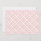 Carte De Remerciements Script Whimsical Blush Pink First Holy Communion (Dos)