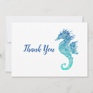 Carte De Remerciements Seahorse