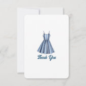 Carte De Remerciements Seaside Stripes Celebration (Dos)