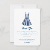 Carte De Remerciements Seaside Stripes Celebration (Devant)