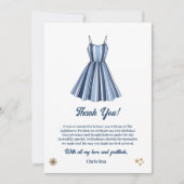 Carte De Remerciements Seaside Stripes Celebration Birthday (Devant)