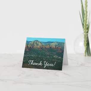 Carte De Remerciements Sedona et Coffee Pot Rock d'en haut